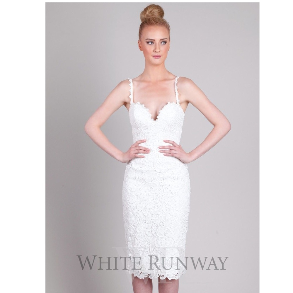 White lace dress